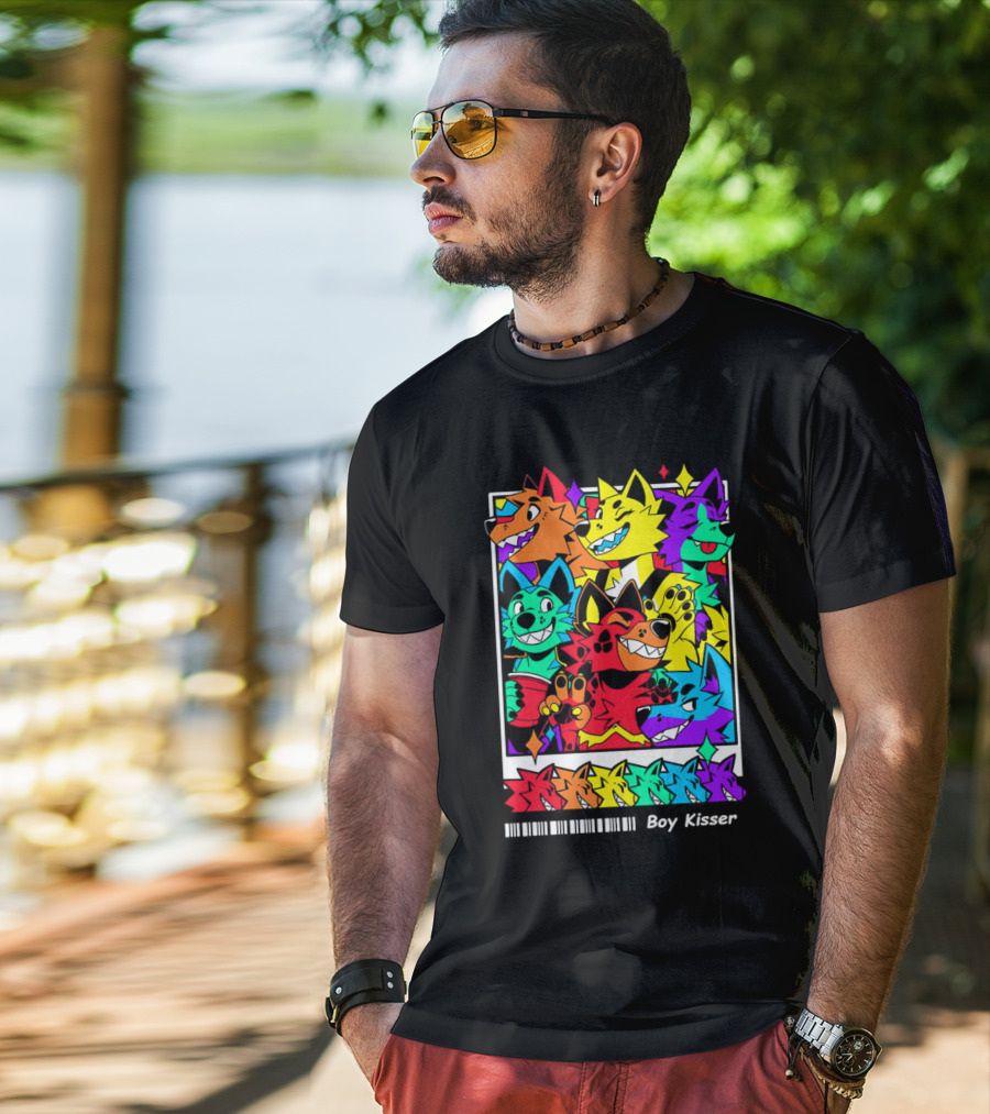 New Leaked Colorful Boy Kisser Fox Pack T-Shirt