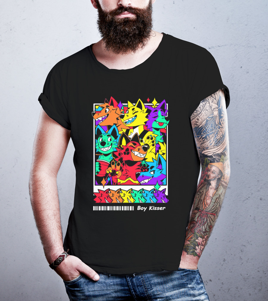 New Leaked Colorful Boy Kisser Fox Pack T-Shirt
