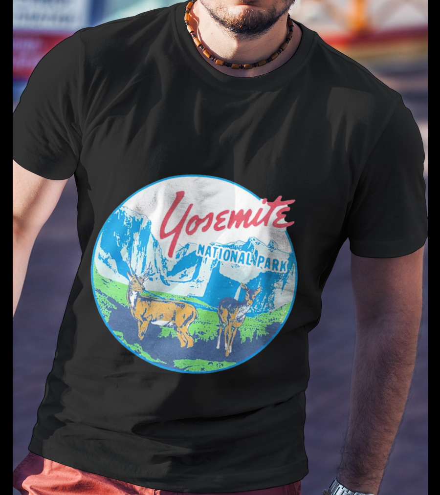 Yosemite National Park Scenic Wildlife With Deer T-Shirt