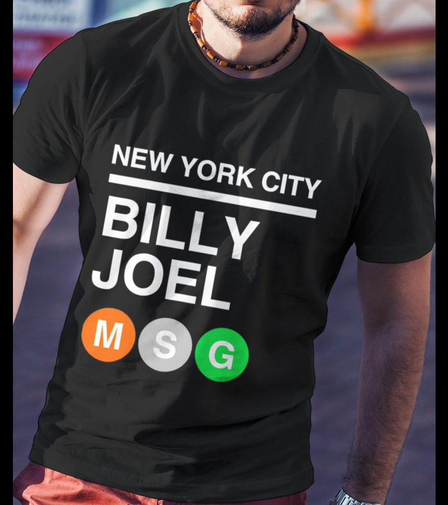 NEW YORK CITY BILLY JOEL MSG Subway T-Shirt