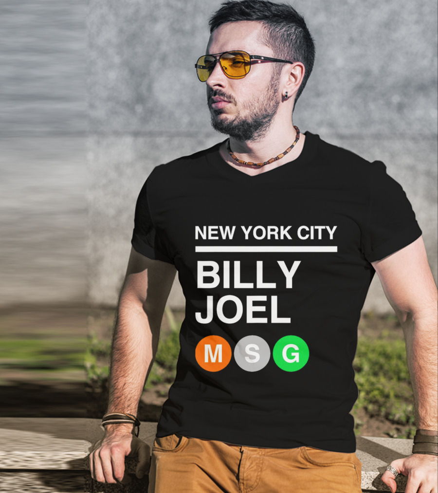 NEW YORK CITY BILLY JOEL MSG Subway T-Shirt