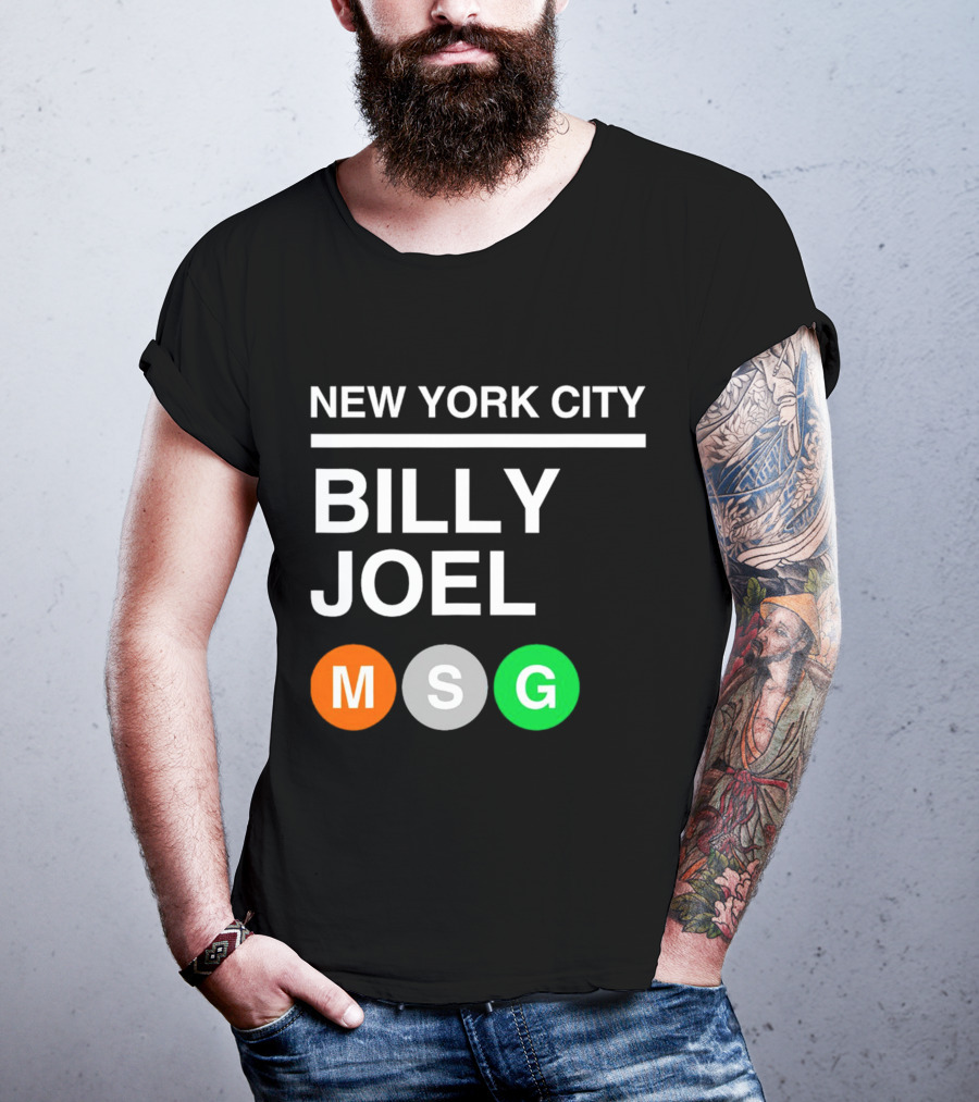 NEW YORK CITY BILLY JOEL MSG Subway T-Shirt