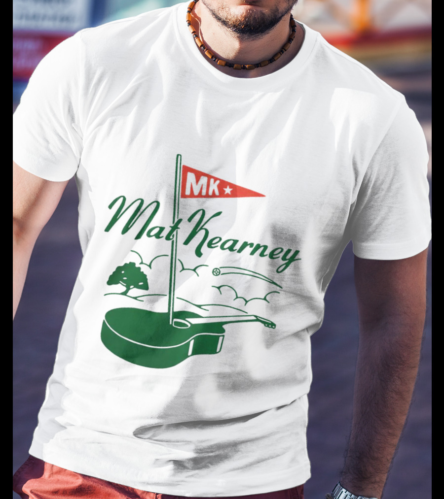 Mat Kearney MK Golf Guitar Flag T-Shirt