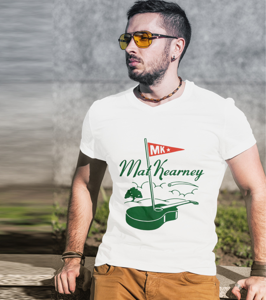 Mat Kearney MK Golf Guitar Flag T-Shirt