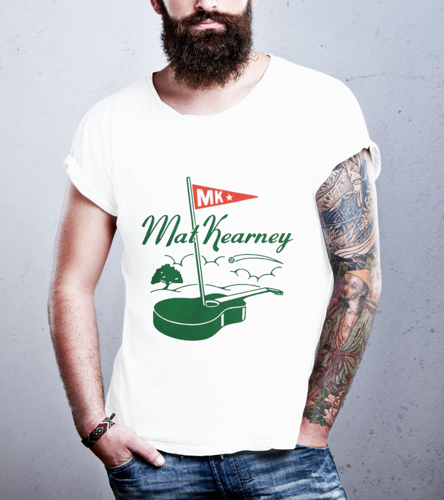 Mat Kearney MK Golf Guitar Flag T-Shirt
