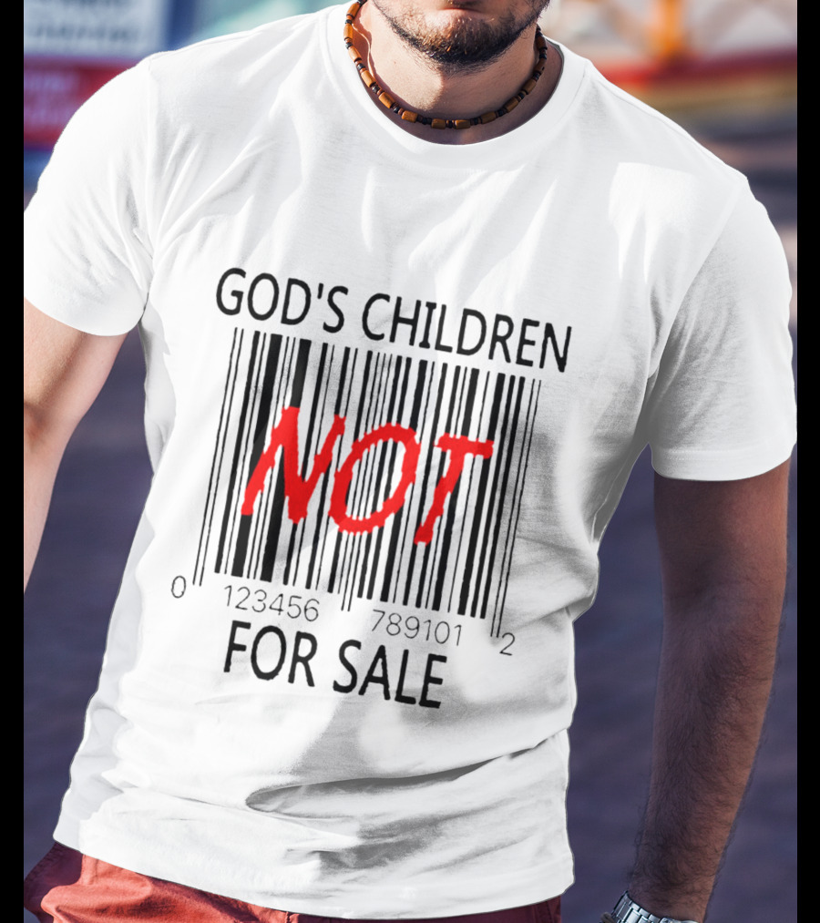 GOD'S CHILDREN NOT FOR SALE Barcode 01234567891012 T-Shirt