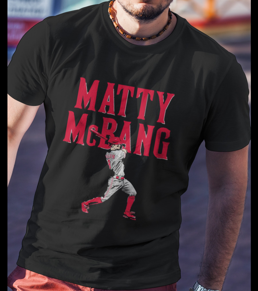 Matty McBang Matt McLain Cincinnati Reds Baseball Player T-Shirt