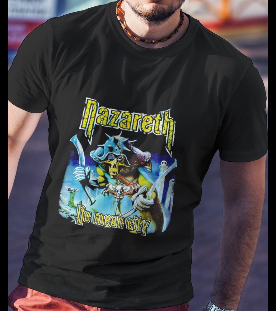 Nazareth No Mean City Skeleton Warrior T-Shirt