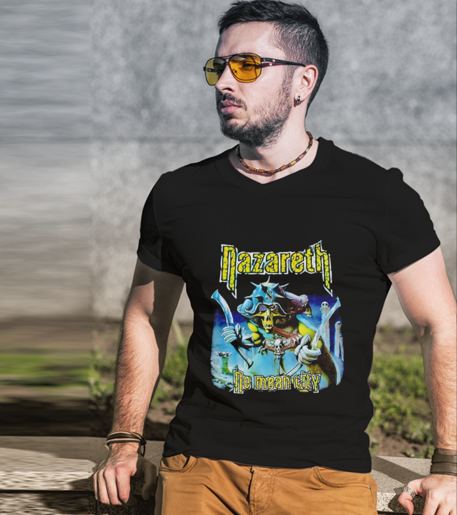 Nazareth No Mean City Skeleton Warrior T-Shirt