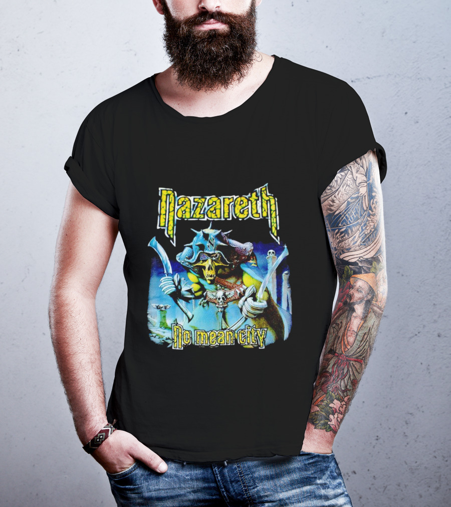 Nazareth No Mean City Skeleton Warrior T-Shirt
