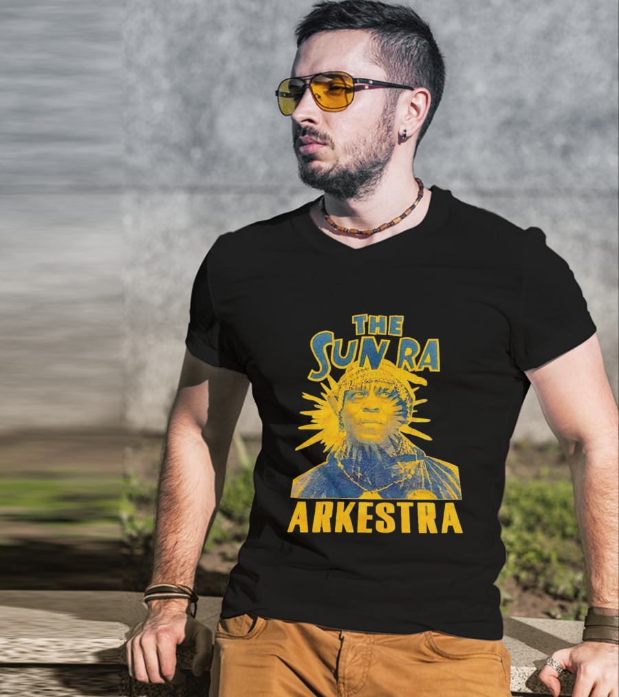 The Sun Ra Arkestra Cosmic Jazz Icon Yellow T-Shirt
