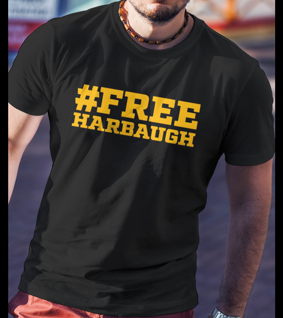 Free Harbaugh Sports Team Support T-Shirt