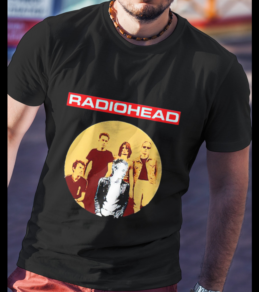RADIOHEAD Band Members Vintage Circle T-Shirt