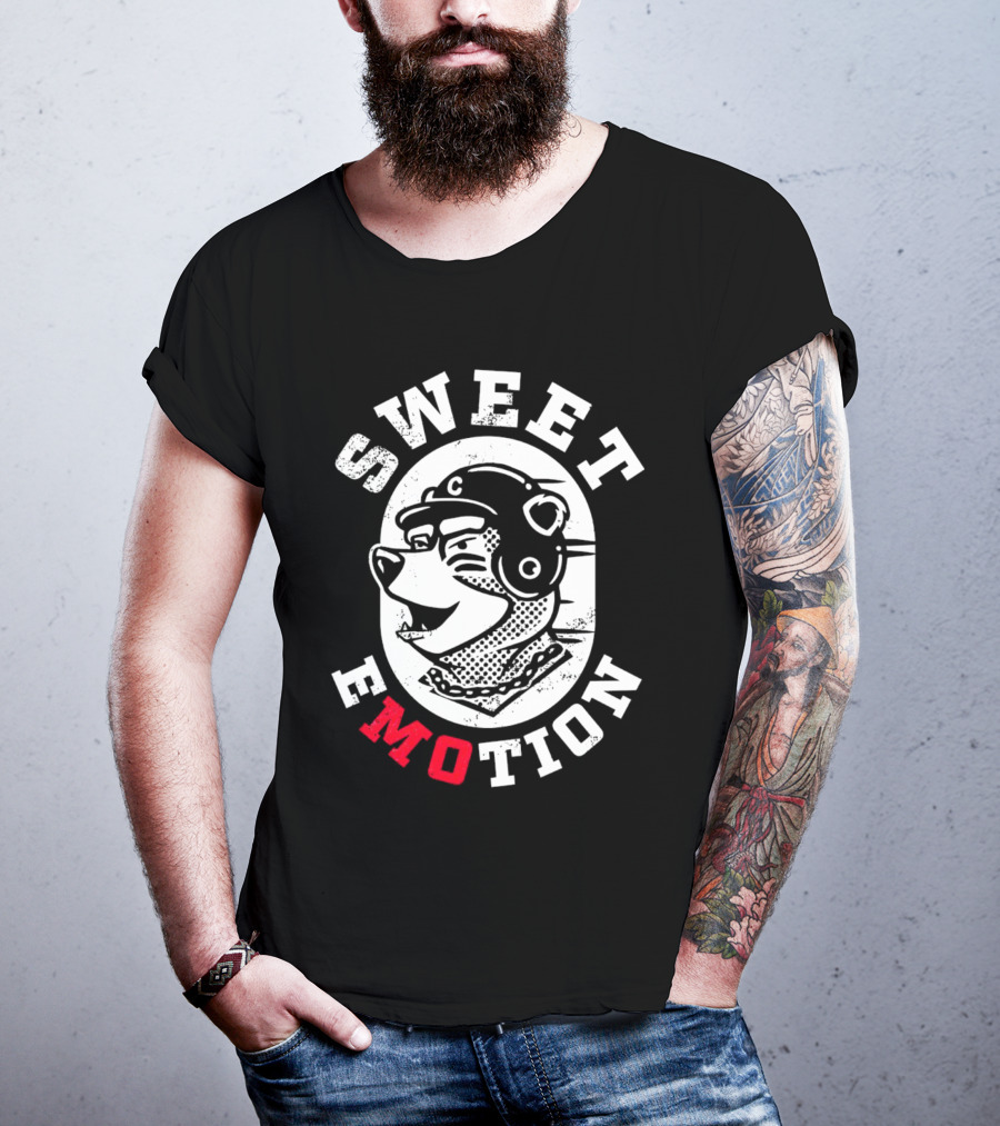 SWEET EMOTION Bear With Helmet And Glasses T-Shirt