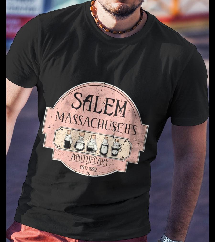 Salem Massachusetts Apothecary Est. 1692 Halloween T-Shirt