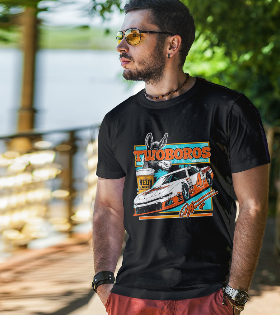 Twoboros Brewery Neon Lager Racing Car 4 T-Shirt