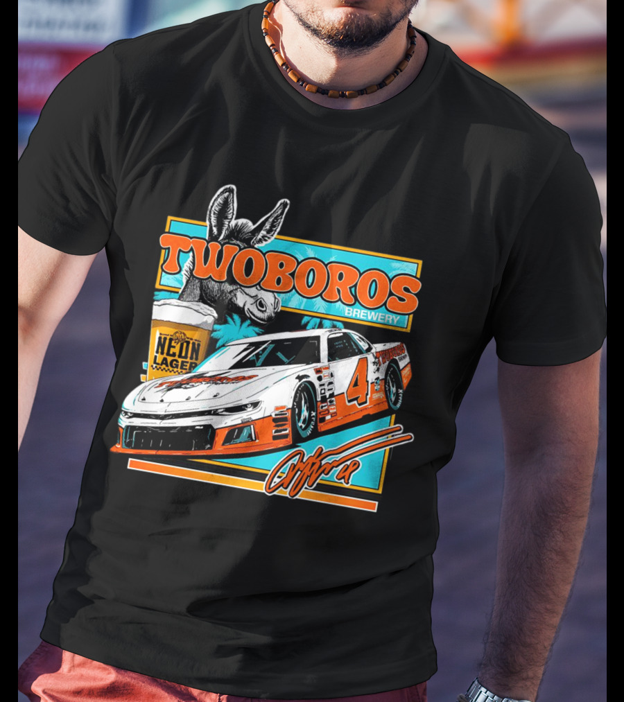Twoboros Brewery Neon Lager Racing Car 4 T-Shirt