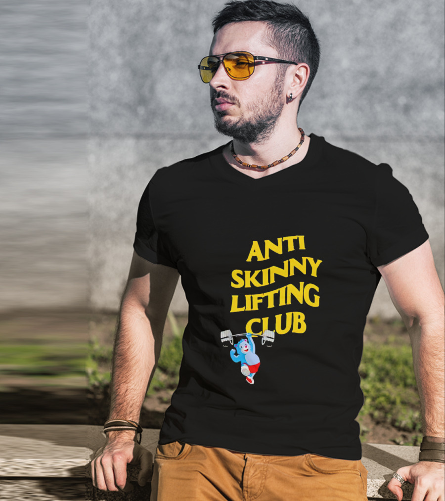 Anti-Skinny Lifting Club Bear Weightlifting T-Shirt