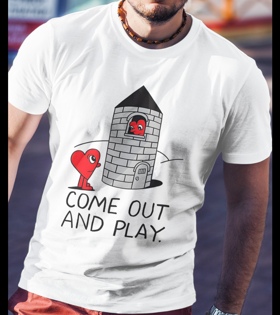 Come Out And Play Heart Characters By Tower T-Shirt