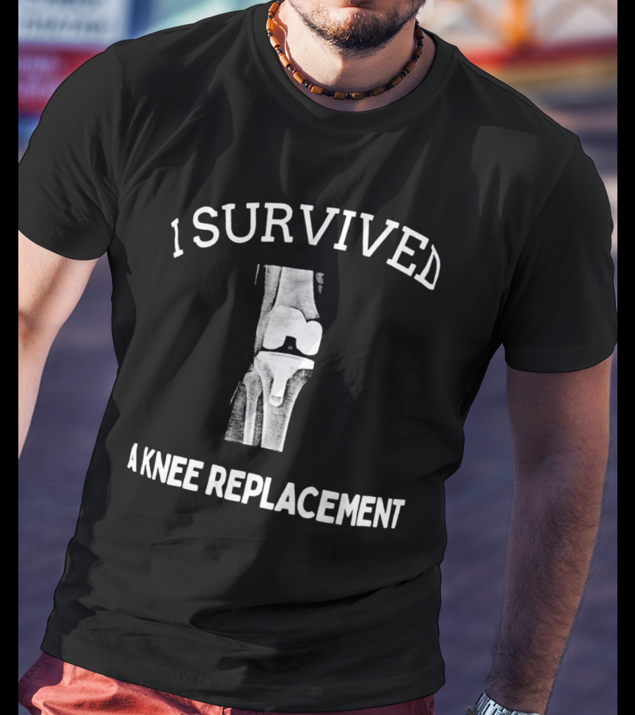 I Survived A Knee Replacement X-Ray Image T-Shirt