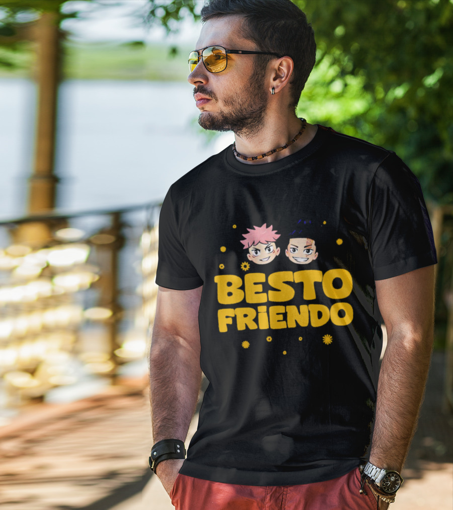 Besto Friendo Itadori Todo Jujutsu Kaisen Anime Characters Fun T-Shirt
