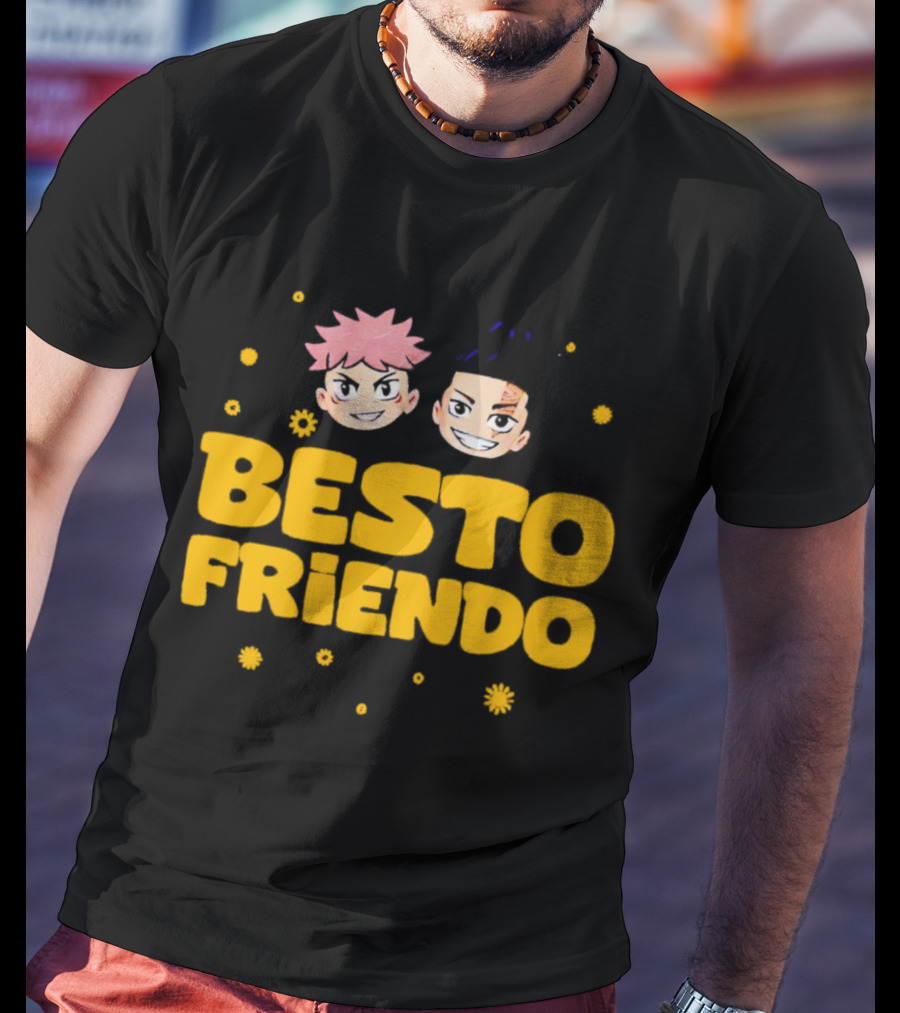 Besto Friendo Itadori Todo Jujutsu Kaisen Anime Characters Fun T-Shirt
