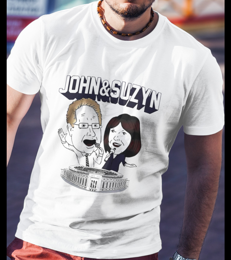 New York Yankees John And Suzyn Commentary At Yankee Stadium T-Shirt