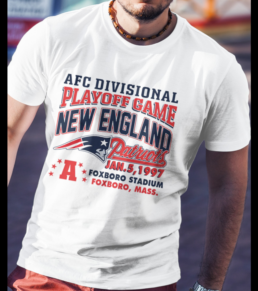 AFC Divisional Playoff Game New England Patriots January 5 1997 Foxboro Stadium Foxboro Mass T-Shirt