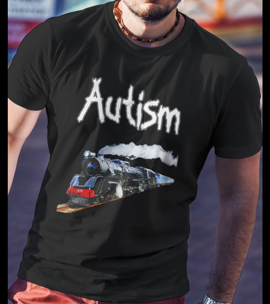 Autism Locomotive Journey 1275 Steam Engine T-Shirt