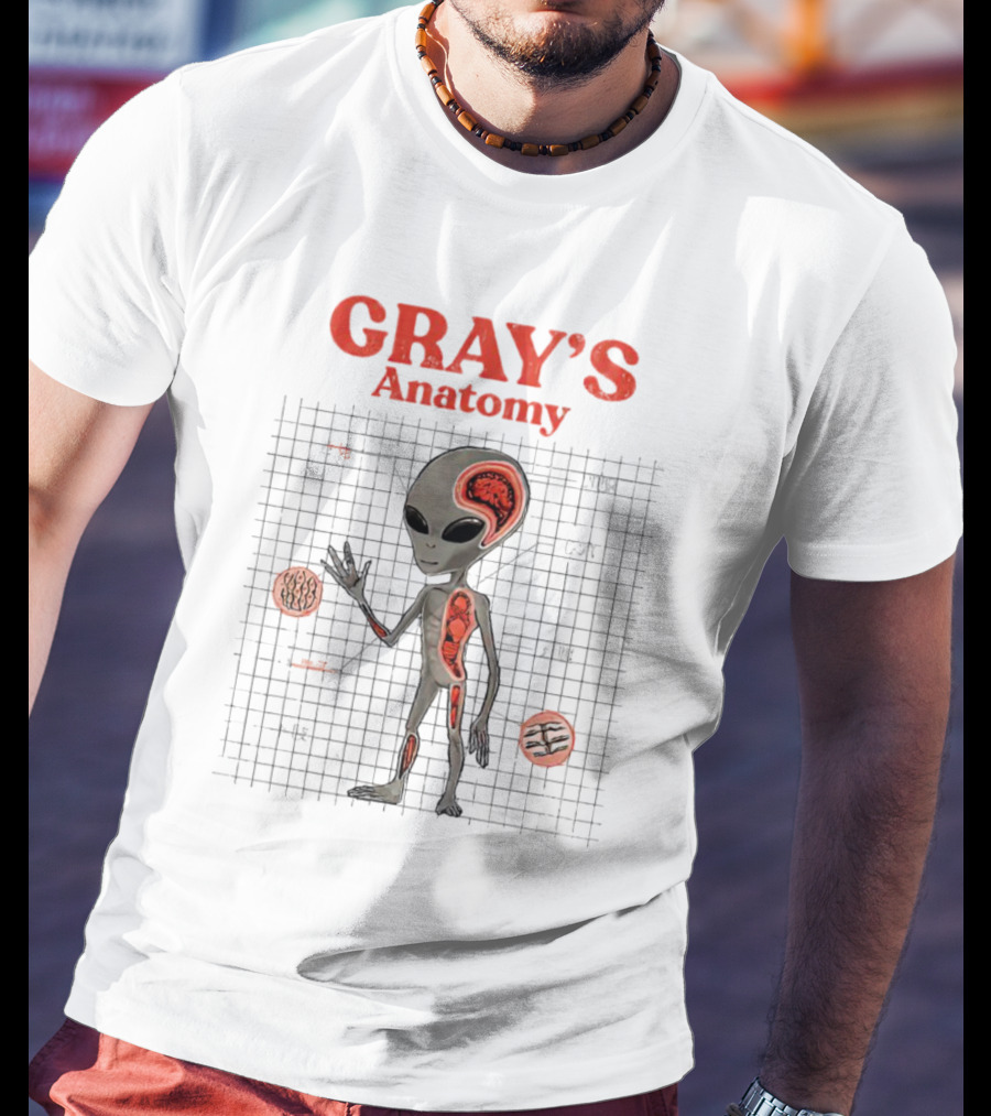 GRAY'S Anatomy Little Gray Man Vintage Kaiju T-Shirt