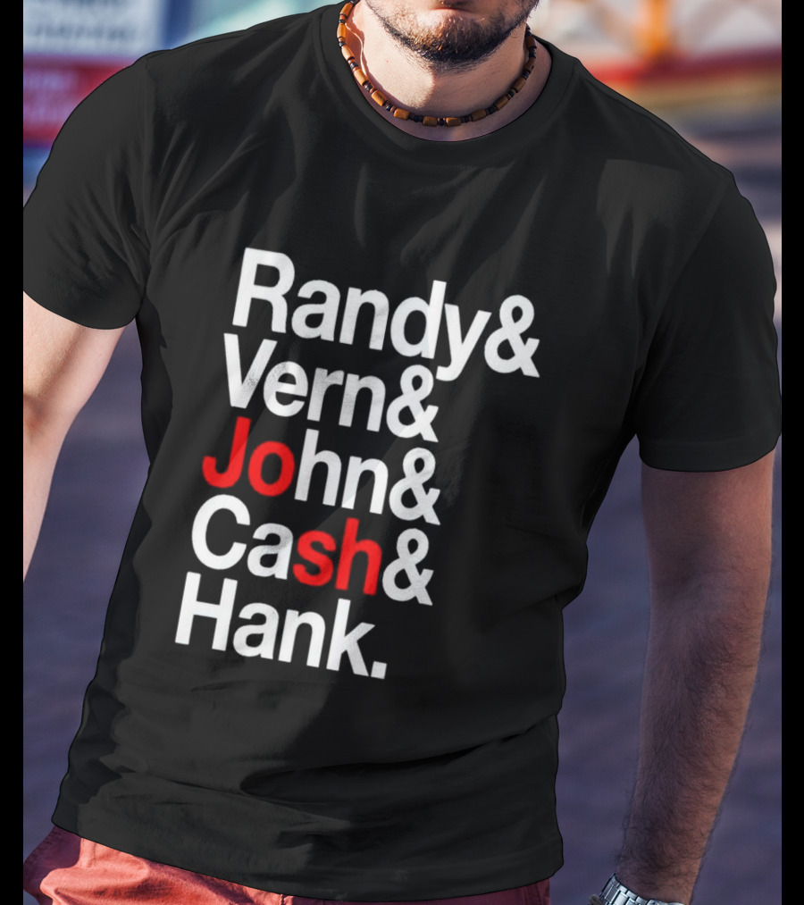 Randy Vern John Cash Hank Country Music Icons T-Shirt