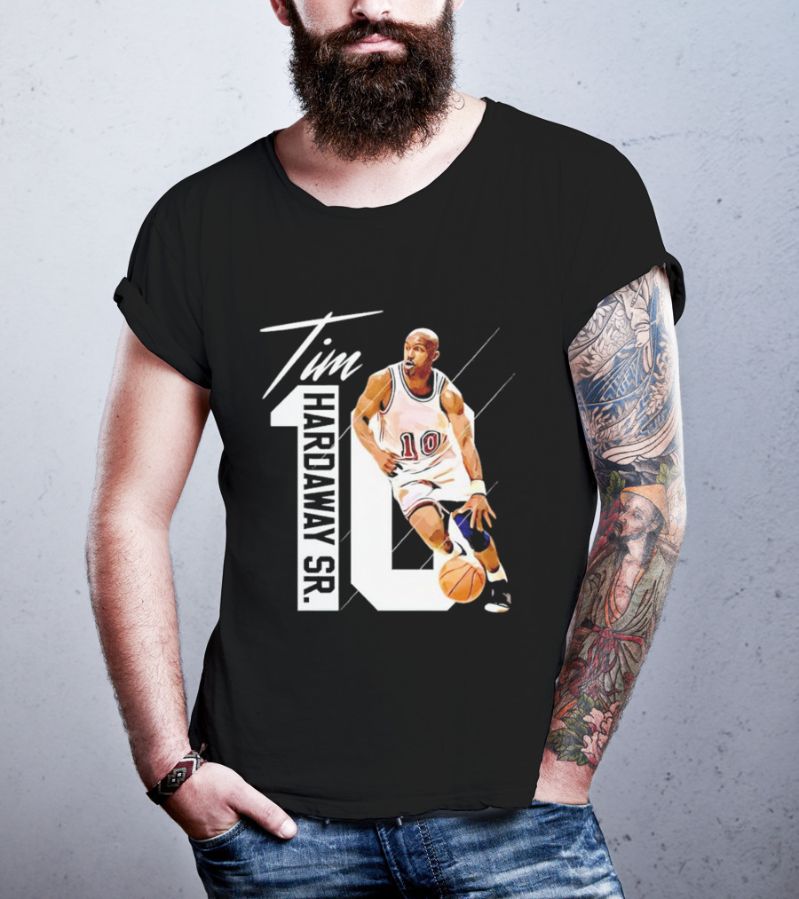 Tim Hardaway Sr. Basketball Number 10 Michigan Player T-Shirt