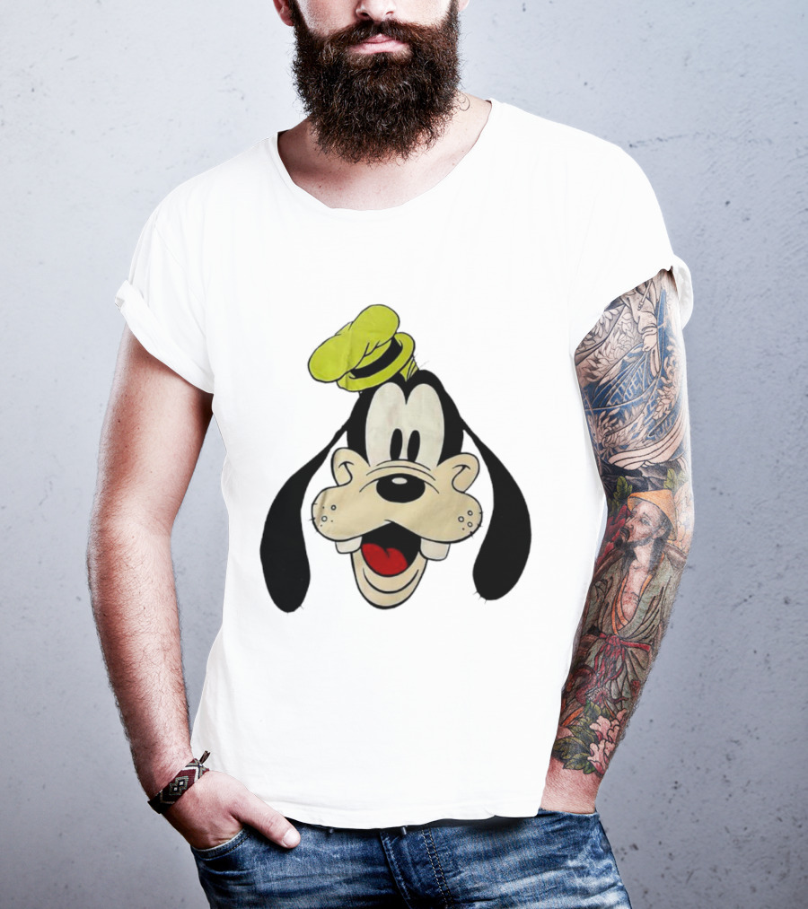 Yats Goofy Head Disney Character Face T-Shirt