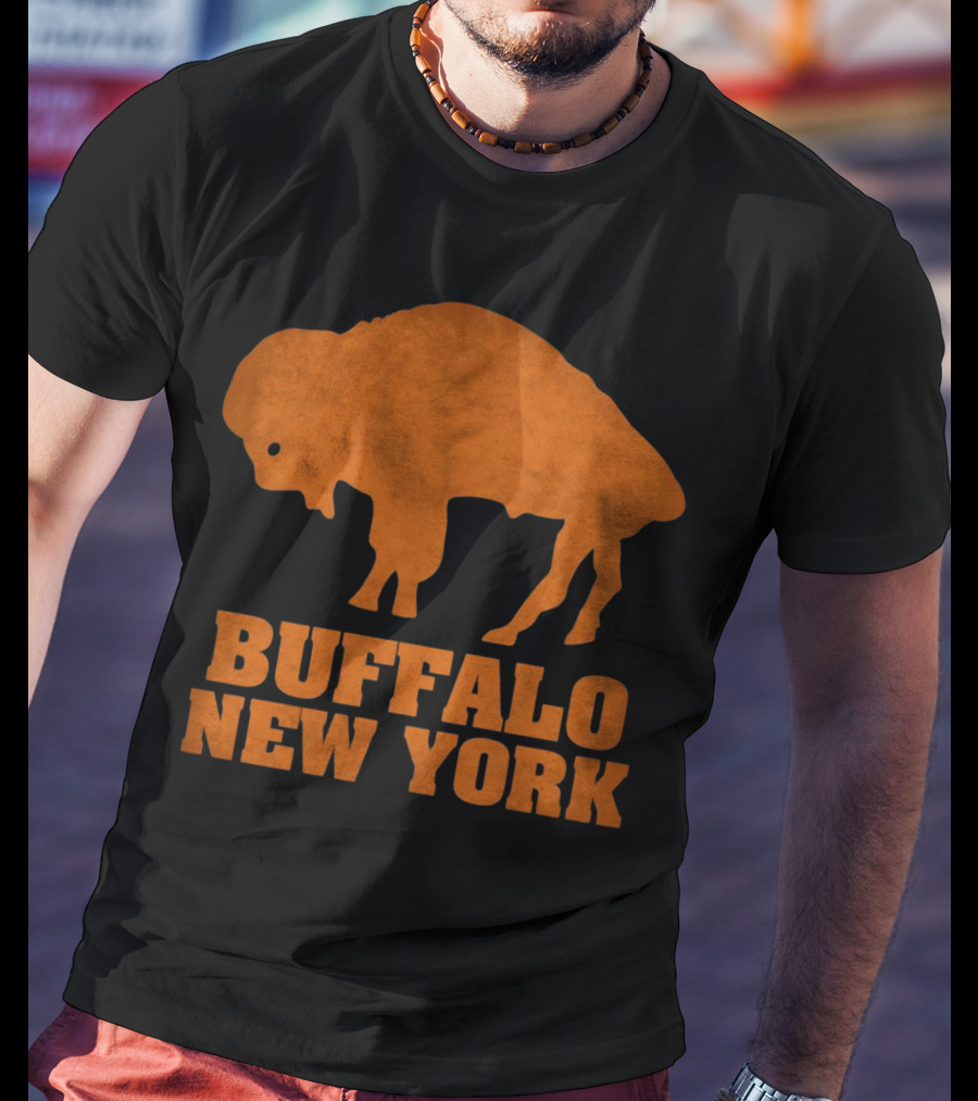 Buffalo New York Bold Orange Buffalo T-Shirt