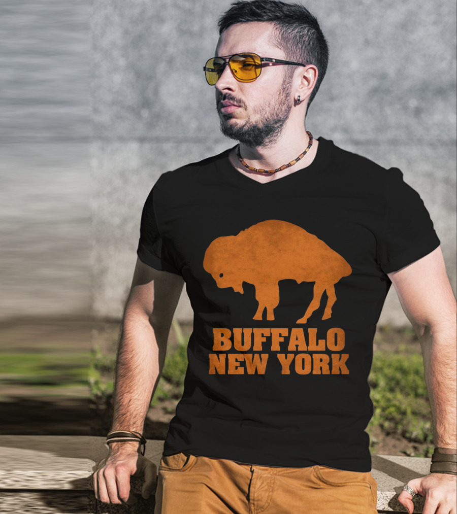 Buffalo New York Bold Orange Buffalo T-Shirt