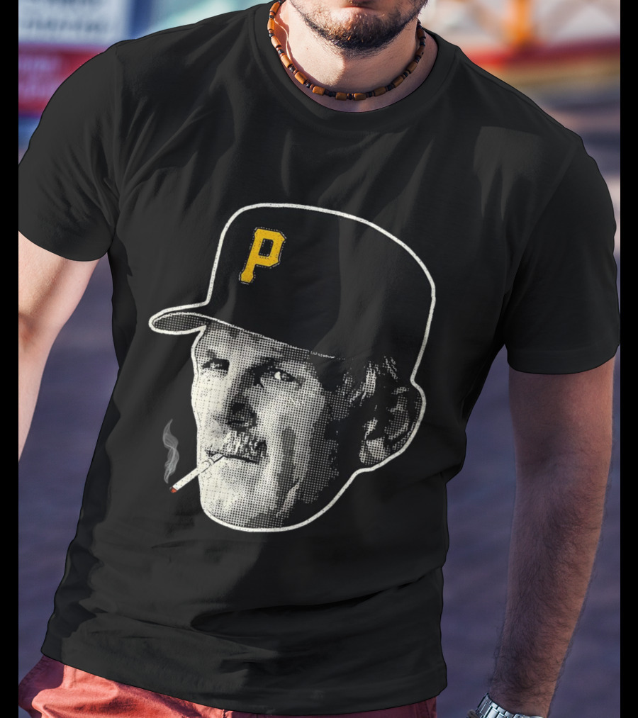 Jim Leyland Pittsburgh Pirates Manager Smoking Icon Baseball Cap T-Shirt