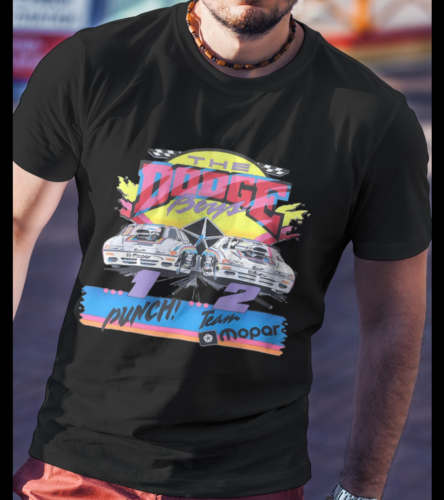 The Dodge Boys 1-2 Punch Team Mopar Racing T-Shirt