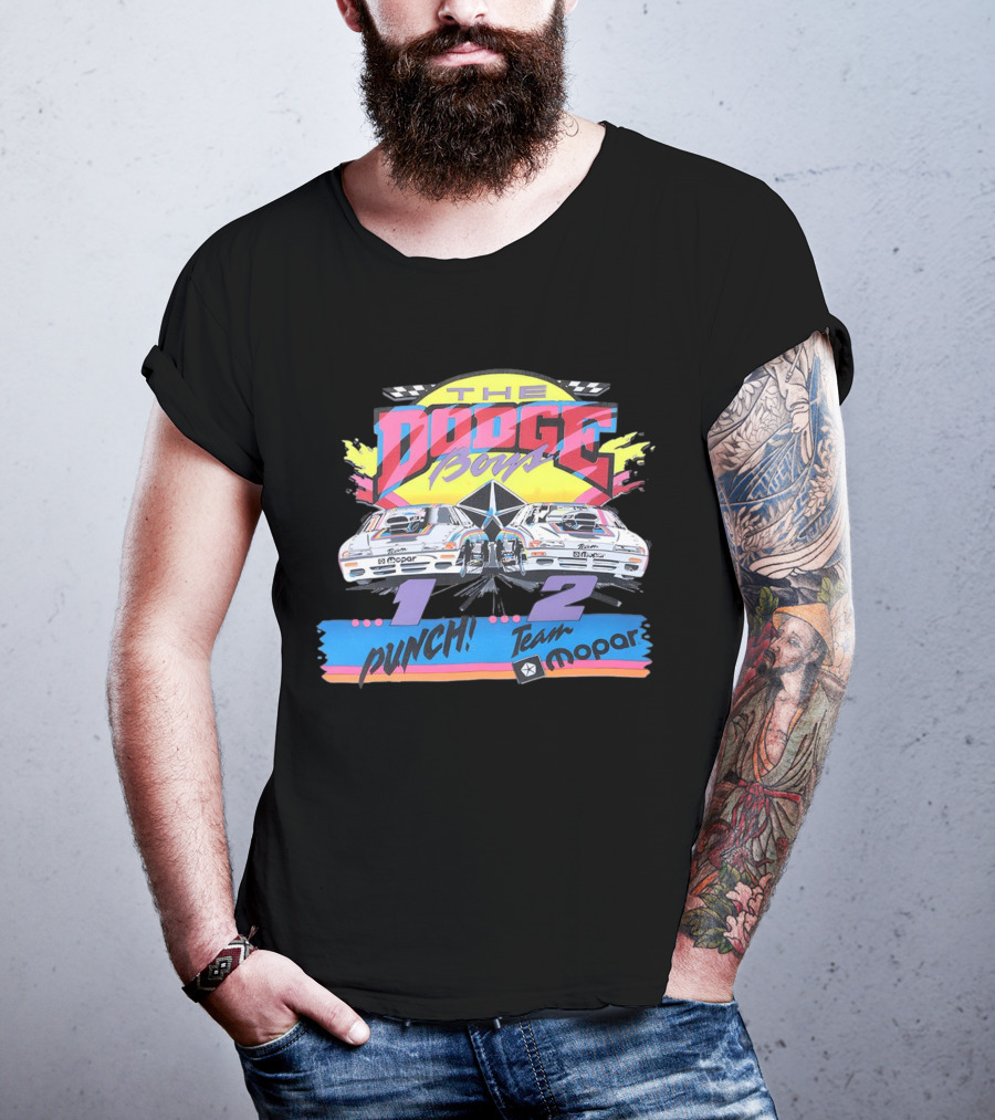 The Dodge Boys 1-2 Punch Team Mopar Racing T-Shirt