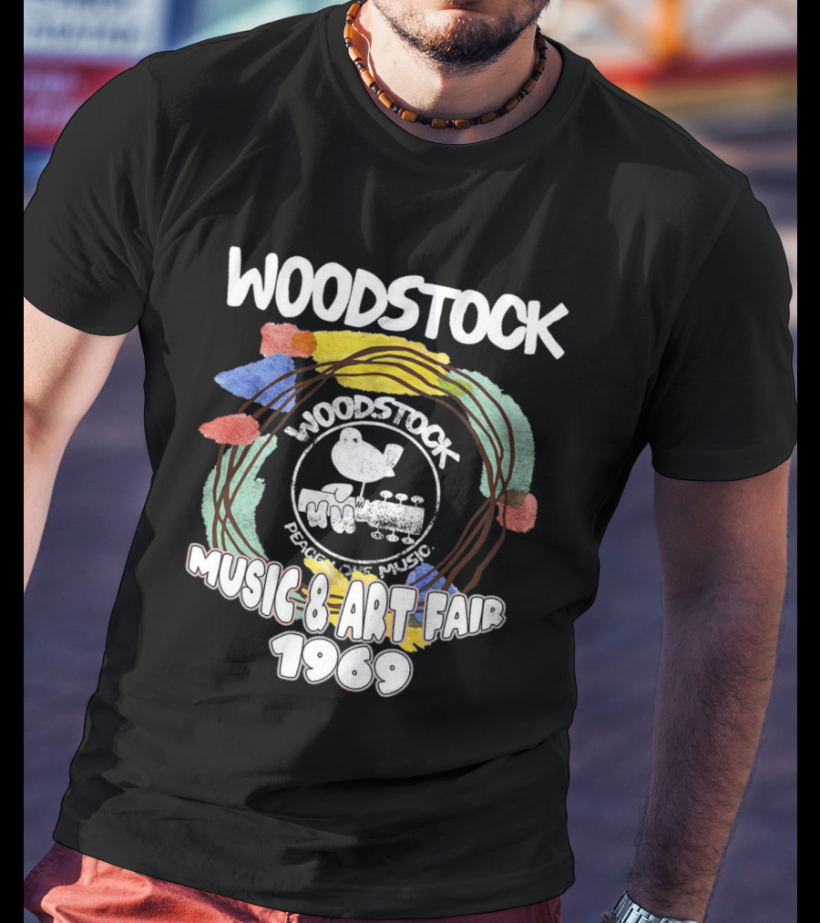 WOODSTOCK Music And Art Fair 1969 Peace And Music T-Shirt
