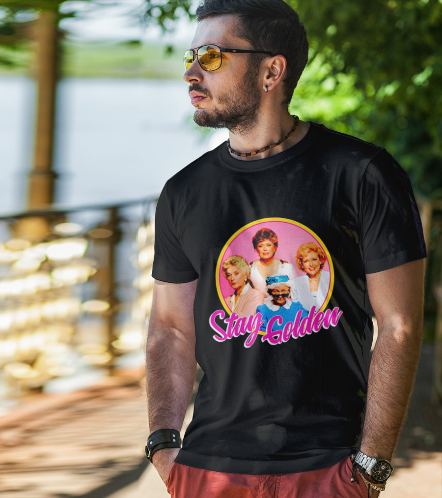 Golden Girls Character Group Circle Stay Golden T-Shirt