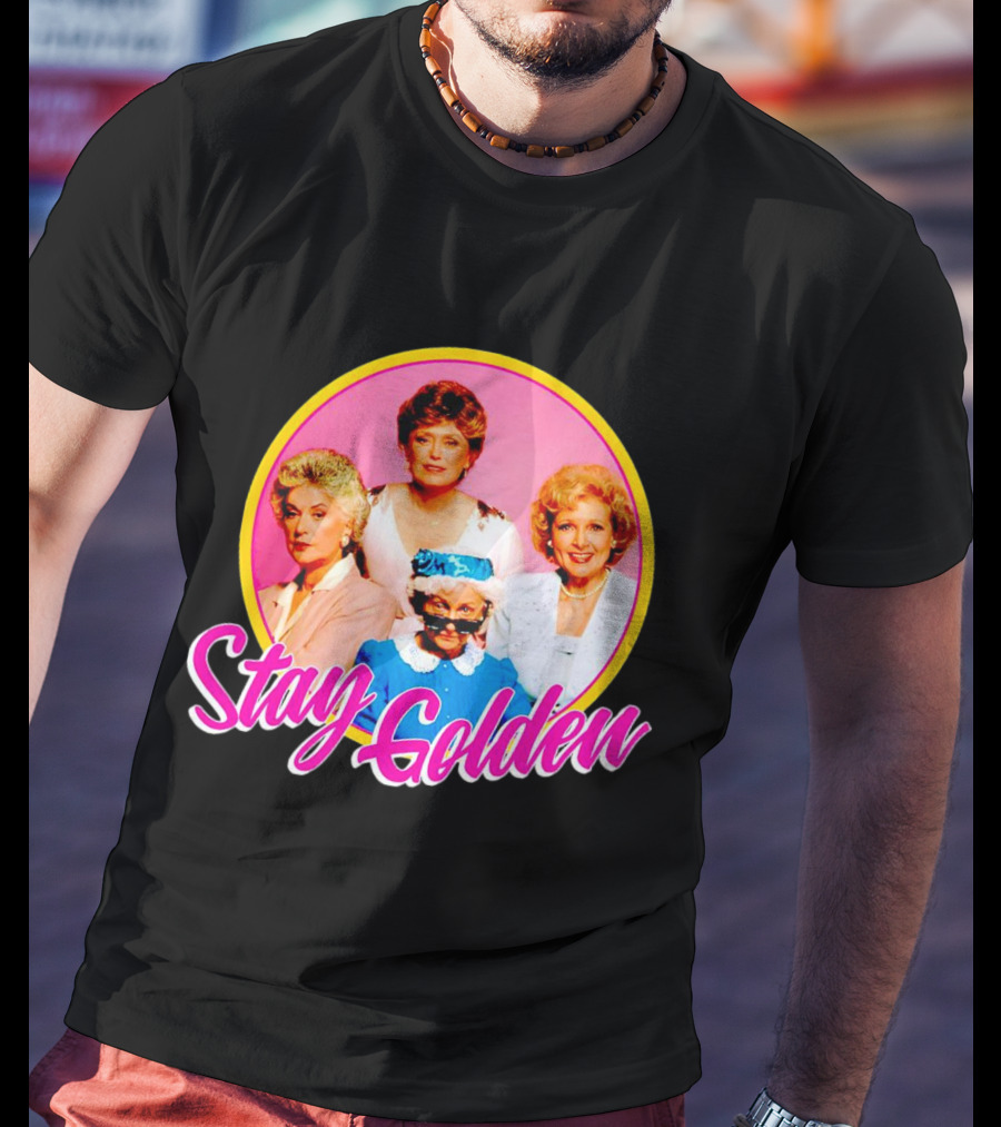 Golden Girls Character Group Circle Stay Golden T-Shirt