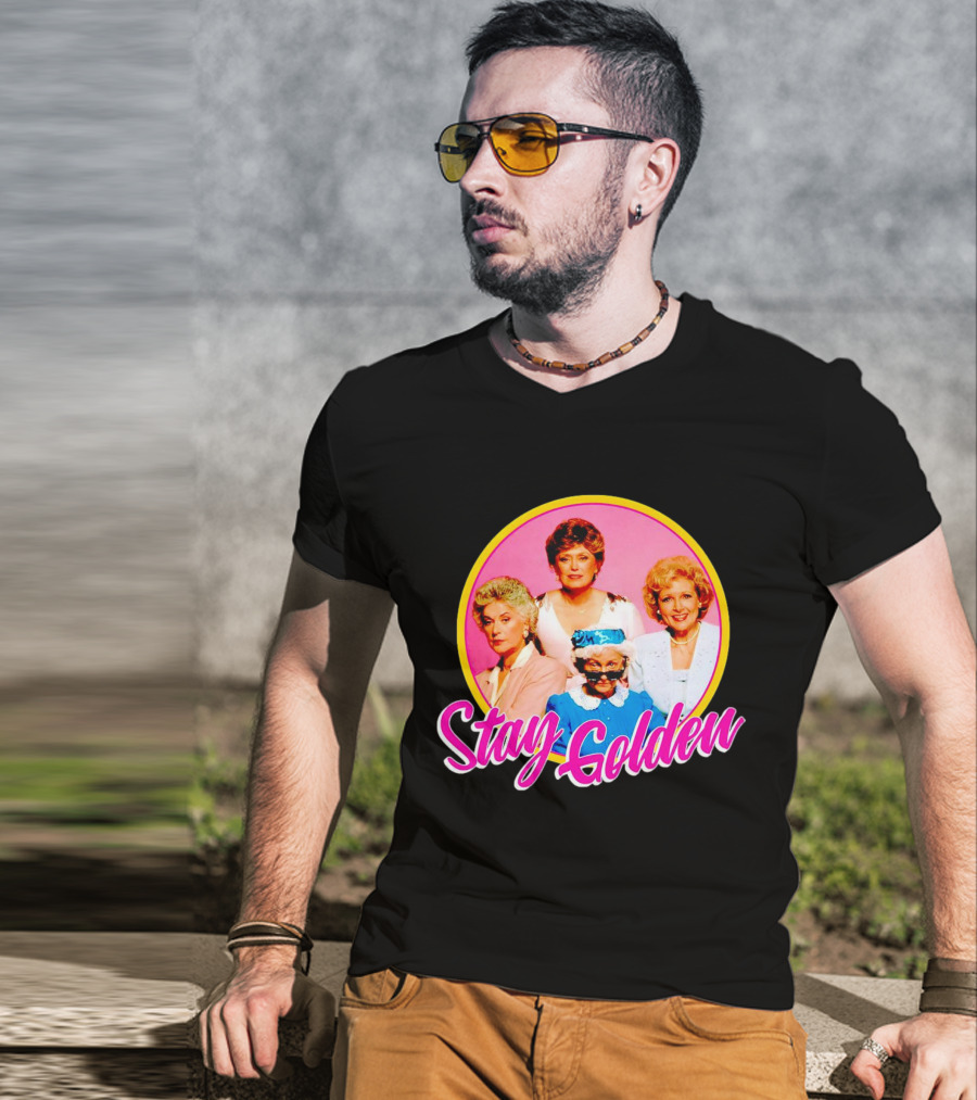 Golden Girls Character Group Circle Stay Golden T-Shirt