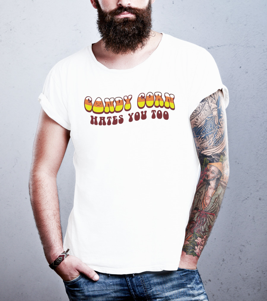 Candy Corn Hates You Too Angrily T-Shirt