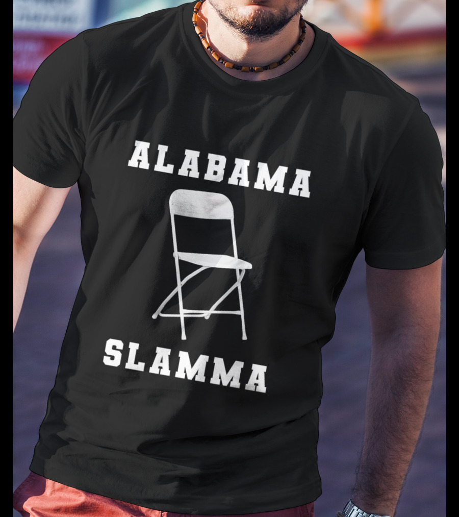 Alabama Slamma Folding Chair Montgomery Riverfront T-Shirt