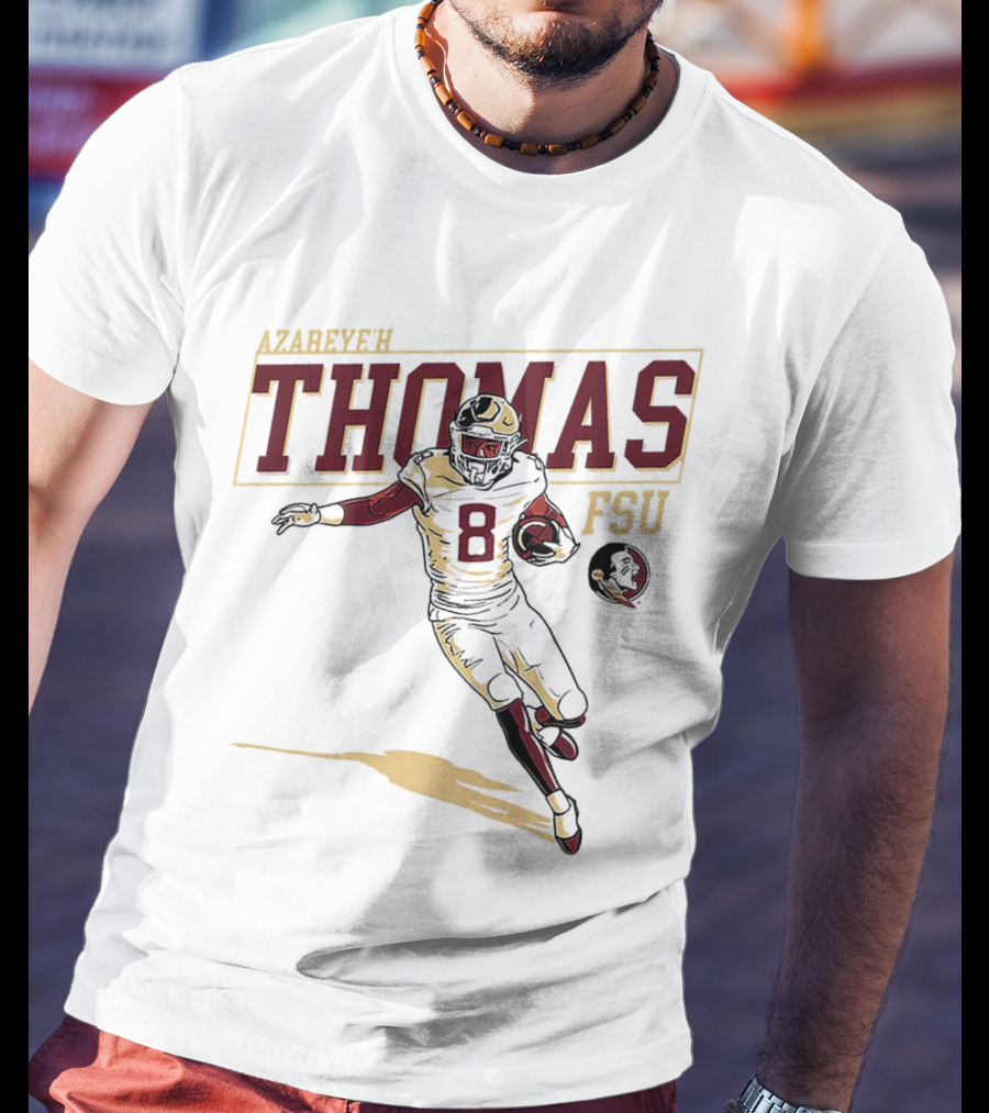 Azareye’h Thomas FSU Florida State Seminoles Football Caricature T-Shirt
