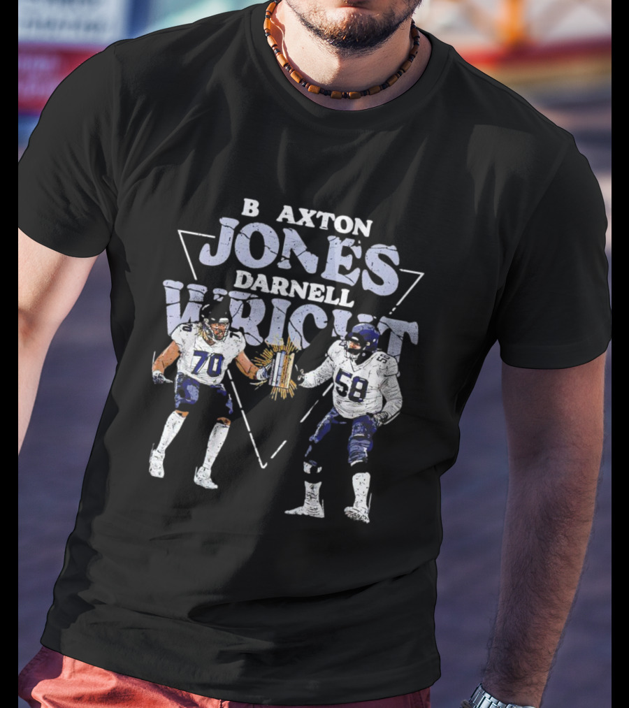 Braxton Jones Darnell Wright Chicago Bears Football Players 70 58 T-Shirt