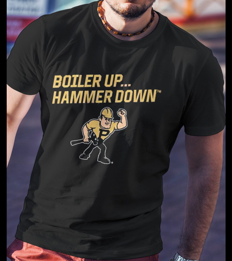 Boiler Up Hammer Down Purdue Pete T-Shirt