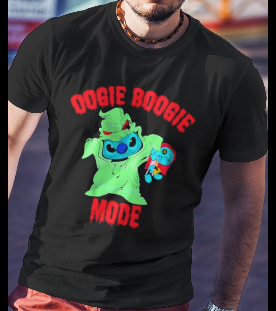 Stitch In Oogie Boogie Mode Halloween Voodoo Doll T-Shirt