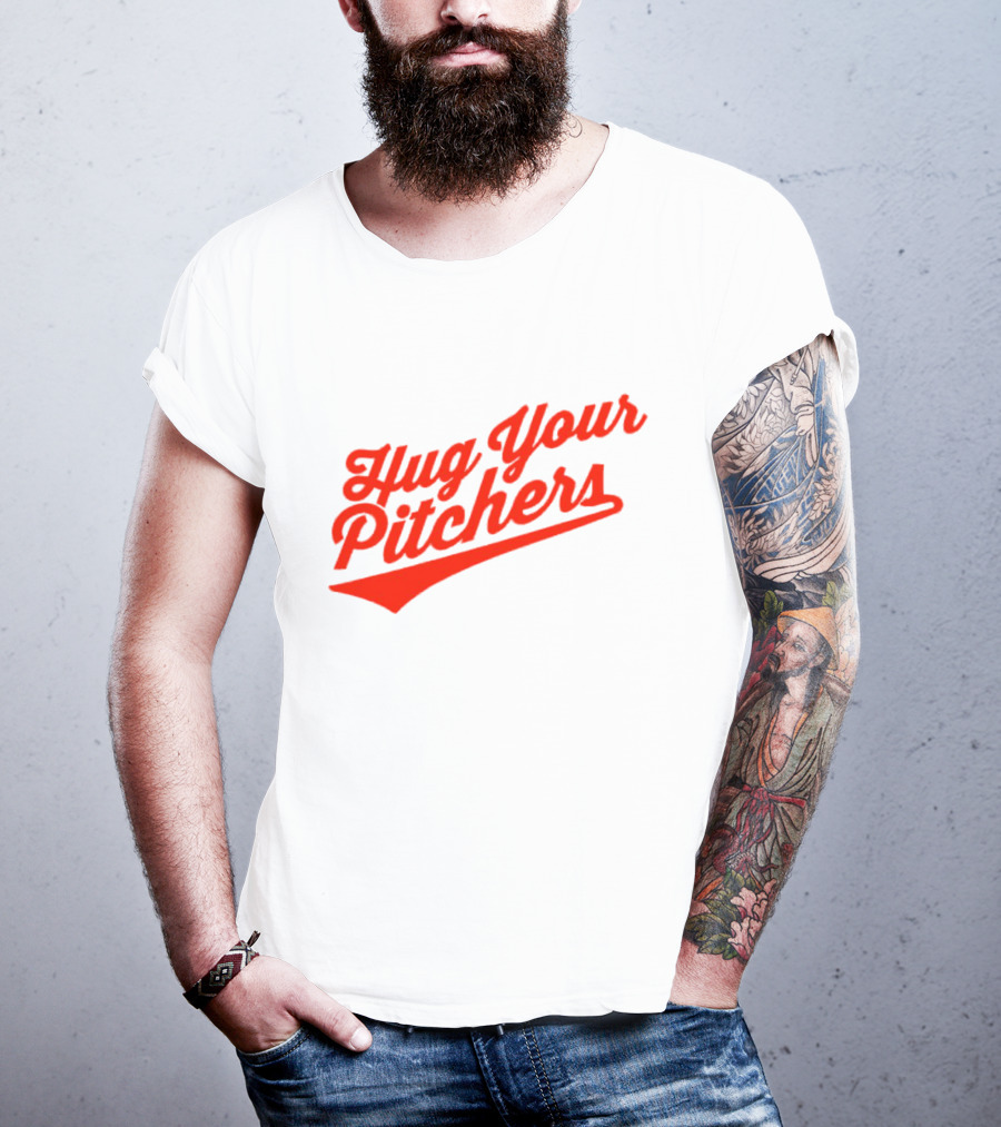 Baltimore Orioles Hug Your Pitchers Baseball Script T-Shirt