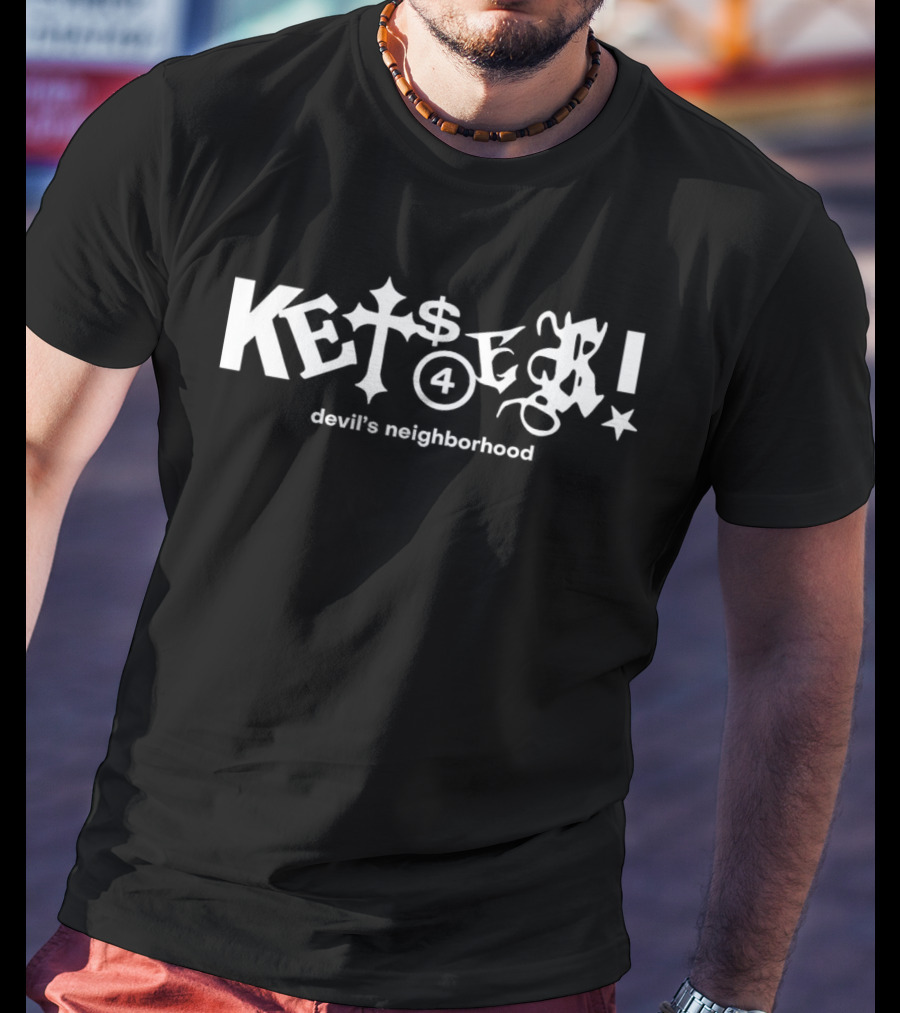 Kets4ekI Devil's Neighborhood Adventure Playful Quirky Tagline T-Shirt